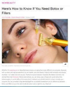 do you need botox or fillers